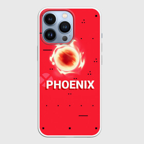 Чехол для iPhone 13 Pro с принтом Phoenix в Кировске,  |  | Тематика изображения на принте: new year | phoenix | phoenix valorant | valorant | valorant новогодний | агент валорант. | агент феникс | валорант | валорант новогодний | валорант узор | валорант феникс | игрок феникс | нг | новый год | орнамент | паттерн