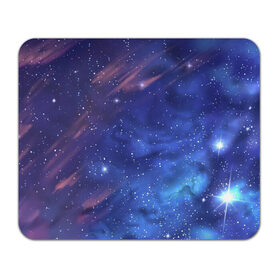 Коврик для мышки прямоугольный с принтом Звёздное небо в Кировске, натуральный каучук | размер 230 х 185 мм; запечатка лицевой стороны | арт | звезда | звёзды | космос | небо | ночное небо | ночь | облако | рисунок | сияние | туманность | яркие цвета