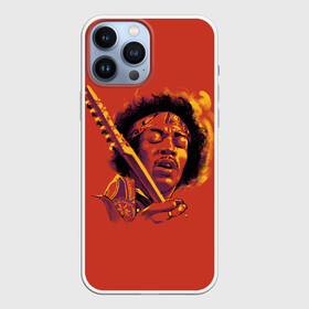 Чехол для iPhone 13 Pro Max с принтом Джимми Хендрикс в Кировске,  |  | guitar | jimi hendrix | metall | music | rock | альтернатива | гитара | гитарист | гранж | джимми хендрикс | метал | музло | музыка | рок