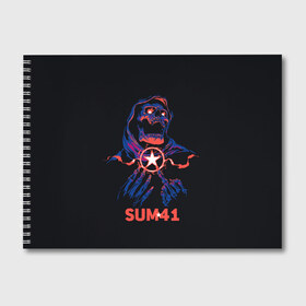 Альбом для рисования с принтом Sum 41 в Кировске, 100% бумага
 | матовая бумага, плотность 200 мг. | Тематика изображения на принте: metall | music | punk | rock | sum 41 | альтернатива | метал | музло | музыка | панк | рок | сам 41