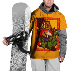 Накидка на куртку 3D с принтом Волк в Кировске, 100% полиэстер |  | Тематика изображения на принте: 3д | furry | волк | звери | кактус | орнамент | прямоугольник