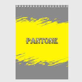 Скетчбук с принтом Grey and Illuminating Yellow в Кировске, 100% бумага
 | 48 листов, плотность листов — 100 г/м2, плотность картонной обложки — 250 г/м2. Листы скреплены сверху удобной пружинной спиралью | Тематика изображения на принте: 2021 | antone | design | grey | illuminating | pantone | silver | ultimate grey | yellow | безупречный серый | дизайн | дизайнерский | логотип | надпись | освещающий | серебряный | текстура | тренд года | трендовые цвета | цвет | цвет 2021 г