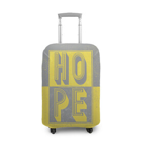 Чехол для чемодана 3D с принтом Ultimate Hope в Кировске, 86% полиэфир, 14% спандекс | двустороннее нанесение принта, прорези для ручек и колес | 2021 | hope | pantone | винтаж | надежда | цвет года