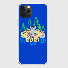 Чехол для iPhone 12 Pro Max с принтом 2021 новый год в Кировске, Силикон |  | 2021 | кот | котенок | котик | коты | кошка | новый год