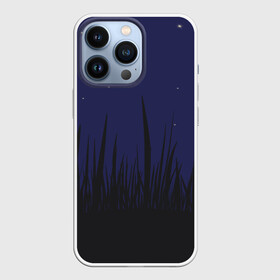 Чехол для iPhone 13 Pro с принтом Поле под темно синим небом в Кировске,  |  | земля | поле | природа | тишина