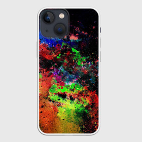 Чехол для iPhone 13 mini с принтом Краски в Кировске,  |  | abstrakt | color | texture.краски | абстракция | брызги | градиент | паттерн | полигоны | потеки | текстура | цвет