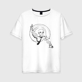 Женская футболка хлопок Oversize с принтом Absurd 5 в Кировске, 100% хлопок | свободный крой, круглый ворот, спущенный рукав, длина до линии бедер
 | Тематика изображения на принте: 
