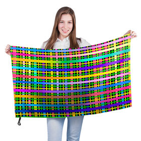 Флаг 3D с принтом Цветной беспредел в Кировске, 100% полиэстер | плотность ткани — 95 г/м2, размер — 67 х 109 см. Принт наносится с одной стороны | весна | градиент | краски | праздник | радостное настроение
