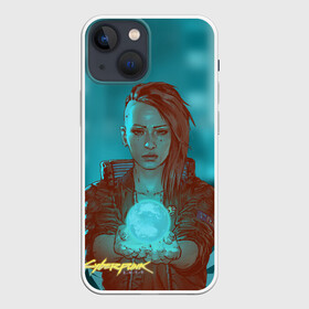 Чехол для iPhone 13 mini с принтом Cyberpunk 2077 V в Кировске,  |  | ceberpunk | v | андроид | герой | главный | земля | киберпанк | киборг | персонаж | планета