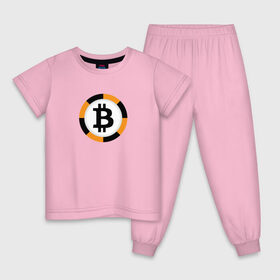 Детская пижама хлопок с принтом BITCOIN / БИТКОИН в Кировске, 100% хлопок |  брюки и футболка прямого кроя, без карманов, на брюках мягкая резинка на поясе и по низу штанин
 | bitcoin | btc | биткоин | валюта | деньги | криптовалюта