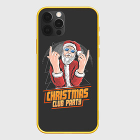 Чехол для iPhone 12 Pro с принтом Christmas Club Party в Кировске, силикон | область печати: задняя сторона чехла, без боковых панелей | christmas | merry christmas | дед мороз | ёлка | зима | мороз | новый год | подарок | праздник | рождество | с новым годом | санта клаус | снегурочка | снежинки