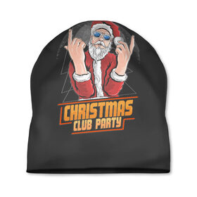 Шапка 3D с принтом Christmas Club Party в Кировске, 100% полиэстер | универсальный размер, печать по всей поверхности изделия | christmas | merry christmas | дед мороз | ёлка | зима | мороз | новый год | подарок | праздник | рождество | с новым годом | санта клаус | снегурочка | снежинки