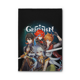 Обложка для автодокументов с принтом GENSHIN IMPACT в Кировске, натуральная кожа |  размер 19,9*13 см; внутри 4 больших “конверта” для документов и один маленький отдел — туда идеально встанут права | diluc | genshin impact | razor | tartaglia | zhongli | геншин импакт | дилюк | игры | персонажи | рэйзор | тарталья | чжун ли