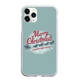 Чехол для iPhone 11 Pro Max матовый с принтом Merry Christmas в Кировске, Силикон |  | 