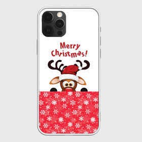 Чехол для iPhone 12 Pro Max с принтом Merry Christmas в Кировске, Силикон |  | christmas | merry christmas | santa claus | дед мороз | ёлка | новогодние олени | новый год | оленёнок бэмби | оленёнок рудольф | орнамент | с новым годом | санта клаус | свитер с оленями | снегурочка | снежинки | узоры