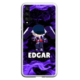 Чехол для Honor 20 с принтом BRAWL STARS EDGAR в Кировске, Силикон | Область печати: задняя сторона чехла, без боковых панелей | Тематика изображения на принте: 8 bit | 8 бит | brawl | brawl stars | crow | edgar | leon | stars | бравл | бравл старс | браво старс | едгар | игра | компьютерная | леон | огонь | онлайн | старс | эдгар