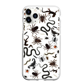 Чехол для iPhone 11 Pro Max матовый с принтом Жуткие насекомые в Кировске, Силикон |  | Тематика изображения на принте: арт | белый | живность | животные | жук | жуткие насекомые | жуть | змея | клоп | набор насекомых | опарыш | паразит | паук | пиявка | рисунок | сколопендра | скорпион | таракан | фон | червь | ядовитый
