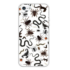 Чехол для iPhone 5/5S матовый с принтом Жуткие насекомые в Кировске, Силикон | Область печати: задняя сторона чехла, без боковых панелей | арт | белый | живность | животные | жук | жуткие насекомые | жуть | змея | клоп | набор насекомых | опарыш | паразит | паук | пиявка | рисунок | сколопендра | скорпион | таракан | фон | червь | ядовитый