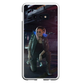 Чехол для Samsung S10E с принтом Cyberpunk 2077 в Кировске, Силикон | Область печати: задняя сторона чехла, без боковых панелей | 2077 | action | cyberpunk | cyberpunk 2077 | rpg | игра | киберпанк | найт сити | рпг