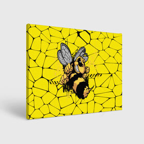Холст прямоугольный с принтом Дикая пчела в Кировске, 100% ПВХ |  | Тематика изображения на принте: дикая пчела | жало | мед | насекомые | опасность | соты | текстура | шершень