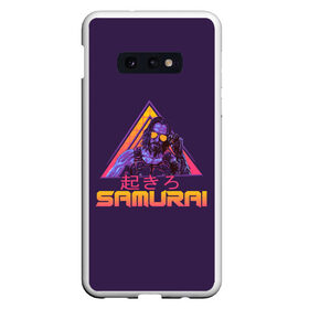 Чехол для Samsung S10E с принтом Сyberpunk 2077 SAMURAI в Кировске, Силикон | Область печати: задняя сторона чехла, без боковых панелей | Тематика изображения на принте: 2077 | cyberpunk | cyberpunk 2077 | neon | samurai | джонни сильверхенд | киану ривз | киберпанк | киберпанк 2077 | неон | самурай