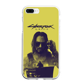 Чехол для iPhone 7Plus/8 Plus матовый с принтом Cyberpunk 2077 в Кировске, Силикон | Область печати: задняя сторона чехла, без боковых панелей | 2077 | action | cyberpunk | cyberpunk 2077 | rpg | игра | киану ривз | киберпанк | найт сити | рпг