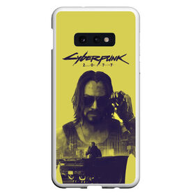 Чехол для Samsung S10E с принтом Cyberpunk 2077 в Кировске, Силикон | Область печати: задняя сторона чехла, без боковых панелей | Тематика изображения на принте: 2077 | action | cyberpunk | cyberpunk 2077 | rpg | игра | киану ривз | киберпанк | найт сити | рпг