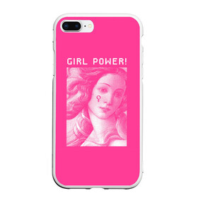 Чехол для iPhone 7Plus/8 Plus матовый с принтом Girl Power! в Кировске, Силикон | Область печати: задняя сторона чехла, без боковых панелей | fem | trend | venus | венера | давид | картина | леонардо да винчи | мона лиза | тренд