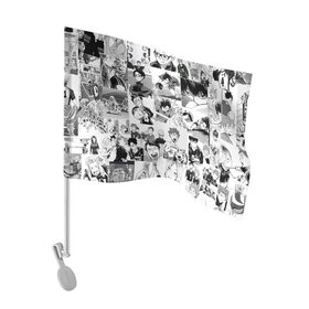 Флаг для автомобиля с принтом Haikyu в Кировске, 100% полиэстер | Размер: 30*21 см | haikyu | аниме | бокуро | волейбол | кагеяме | манга | тецуро | хината | цукишима