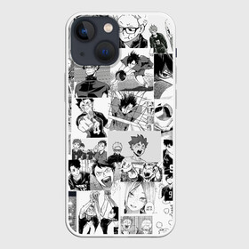 Чехол для iPhone 13 mini с принтом Haikyu pattern в Кировске,  |  | Тематика изображения на принте: haikyu | аниме | бокуро | волейбол | кагеяме | манга | тецуро | хината | цукишима