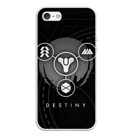 Чехол для iPhone 5/5S матовый с принтом DESTINY в Кировске, Силикон | Область печати: задняя сторона чехла, без боковых панелей | beyond light | destiny | destiny 2 | дестини | игры