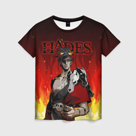 Женская футболка 3D с принтом HADES ZAGREUS в Кировске, 100% полиэфир ( синтетическое хлопкоподобное полотно) | прямой крой, круглый вырез горловины, длина до линии бедер | Тематика изображения на принте: aphrodite | artemis | athena | hade | hades | nyx. | poseidon | zagreus | zeus | афродита | загрей | зевс | игра hades | посейдон