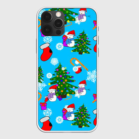 Чехол для iPhone 12 Pro Max с принтом Новый год в Кировске, Силикон |  | happy new year | new ear | pattern | snow | winter | year | год | новогодний паттерн. паттерн | новый | новый год