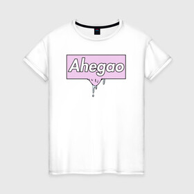 Женская футболка хлопок с принтом Ahegao в Кировске, 100% хлопок | прямой крой, круглый вырез горловины, длина до линии бедер, слегка спущенное плечо | ahegao | manga | ахегао | комиксы | лицо | манга | паттрен | чернобелый | эмоции