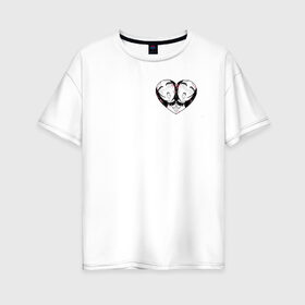 Женская футболка хлопок Oversize с принтом ahegao в Кировске, 100% хлопок | свободный крой, круглый ворот, спущенный рукав, длина до линии бедер
 | ahegao | manga | ахегао | комиксы | лицо | манга | паттрен | чернобелый | эмоции