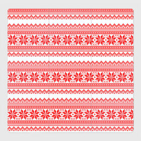 Магнитный плакат 3Х3 с принтом Новогодний Красный в Кировске, Полимерный материал с магнитным слоем | 9 деталей размером 9*9 см | 2020 | 2021 | 2022 | 2023 | 2024 | 2025 | merry christmas | new year | вязание | вязаный | год | дед | елка | елки | лес | мороз | нг | новый | новый год | олени | олень | оленями | рождество | свитер | снегурочка
