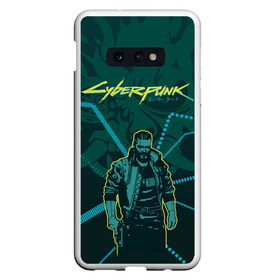 Чехол для Samsung S10E с принтом Cyberpunk 2077 в Кировске, Силикон | Область печати: задняя сторона чехла, без боковых панелей | a game | cyberpunk 2077 | игра | стиль