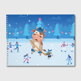 Альбом для рисования с принтом Бык играет в хоккей в Кировске, 100% бумага
 | матовая бумага, плотность 200 мг. | Тематика изображения на принте: 2021 | 7 января | bull | newyear | santa | бык | быки | бычок | год быка | дед мороз | корова | новогодние каникулы | новогодние праздники | новый 2021 | новый год | новый год 2021 | рождество | сани | санта | санта клаус