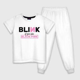 Детская пижама хлопок с принтом BLACKPINK в Кировске, 100% хлопок |  брюки и футболка прямого кроя, без карманов, на брюках мягкая резинка на поясе и по низу штанин
 | 