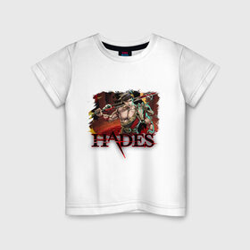 Детская футболка хлопок с принтом Hades Zagreus (Z) в Кировске, 100% хлопок | круглый вырез горловины, полуприлегающий силуэт, длина до линии бедер | 