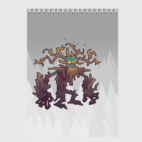 Скетчбук с принтом Worthy Heart hunter - Злобное сухое дерево в Кировске, 100% бумага
 | 48 листов, плотность листов — 100 г/м2, плотность картонной обложки — 250 г/м2. Листы скреплены сверху удобной пружинной спиралью | 
