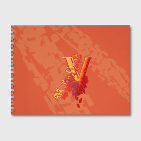 Альбом для рисования с принтом Valentinos Gang CP 2077 в Кировске, 100% бумага
 | матовая бумага, плотность 200 мг. | city | cyberpunk | gang | night | valentinos | андроид | киберпанк | киборг | найт | робот | сити