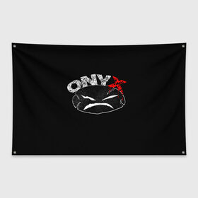 Флаг-баннер с принтом Onyx в Кировске, 100% полиэстер | размер 67 х 109 см, плотность ткани — 95 г/м2; по краям флага есть четыре люверса для крепления | fredro starr | onyx | rap | sonny seeza | sticky fingaz | оникс | рэп
