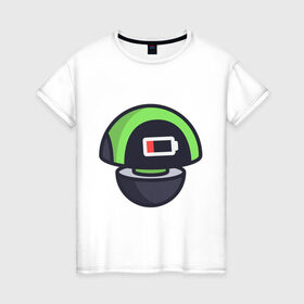 Женская футболка хлопок с принтом Ешрум - AZ в Кировске, 100% хлопок | прямой крой, круглый вырез горловины, длина до линии бедер, слегка спущенное плечо | avatar | electronic mushroom | eshroomy | personal