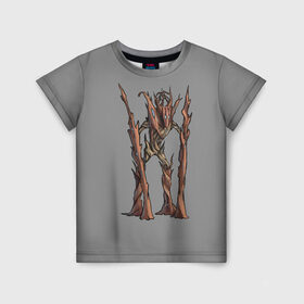 Детская футболка 3D с принтом Магическое дерево в Кировске, 100% гипоаллергенный полиэфир | прямой крой, круглый вырез горловины, длина до линии бедер, чуть спущенное плечо, ткань немного тянется | branch | magic | monster | tree | великан | ветки | дерево | кора | стоит