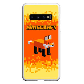 Чехол для Samsung Galaxy S10 с принтом Minecraft в Кировске, Силикон | Область печати: задняя сторона чехла, без боковых панелей | minecraft | алекс | белый | блоки | ведьма | взрывчатка | визера | волк | гаст | добывать | дракон | зеленый куб | зомби | игра | крафт | крипер | кубики | лошадка | майн | майнкрафт | манкрафт | овечка | оцелот