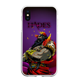 Чехол для iPhone XS Max матовый с принтом Hades в Кировске, Силикон | Область печати: задняя сторона чехла, без боковых панелей | Тематика изображения на принте: game | games | hades | аид | арт | загрей | хадес | хадэс