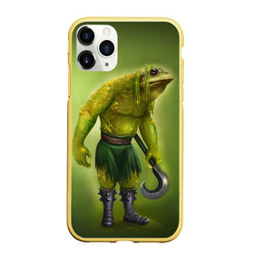 Чехол для iPhone 11 Pro матовый с принтом Bullywug в Кировске, Силикон |  | art | жаба | жабалюд | зеленый фон