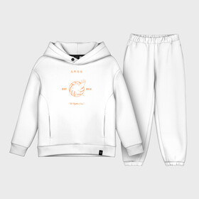 Детский костюм хлопок Oversize с принтом KARASUNO VOLLEYBALL CLUB logotype в Кировске,  |  | anime | haikyu | haikyuu | karasuno | аниме | волейбол | ворон | карасуно | манга | мяч | сёё хината