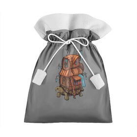 Подарочный 3D мешок с принтом Магическая лавка в Кировске, 100% полиэстер | Размер: 29*39 см | magic | potion | shop | turtle | дом | зелье | лавка | магия | черепаха